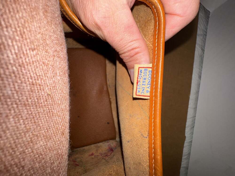 Vintage Dooney & Bourke All Weather Leather Surrey Satchel Handbag - Picture 13 of 16